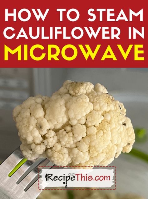 Steam Cauliflower In Microwave. Let me introduce you to the most delicious and fastest way to cook cauliflower using the microwave and a steamer basket. How To Steam Cauliflower, Steam Vegetables Recipes, Microwave Cauliflower, Baking Mischief, Microwave Vegetables, Ways To Cook Cauliflower, How To Cook Cauliflower, Microwave Baking, Steamed Cauliflower