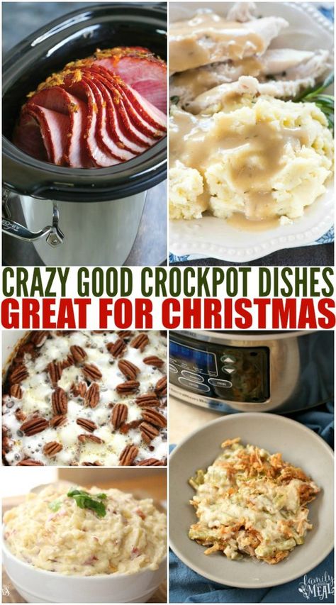 The Best Christmas Crockpot Recipes - Family Fresh Meals Holiday Crockpot, Christmas Crockpot, Christmas Crockpot Recipes, Crockpot Party Food, Crockpot Christmas, Christmas Side Dishes, Family Fresh Meals, Crockpot Dishes, Christmas Food Dinner