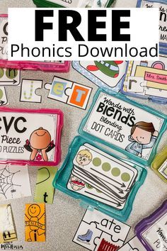 Phonics For Second Grade, Kindergarten Phonics Centers Free, Literacy Intervention First Grade, Second Grade Phonics Centers, Spelling Games For Kindergarten, 1st Grade Reading Activities Free, Small Group Phonics Activities, Farmer Loves Phonics, Phonics Games Kindergarten Free Printable