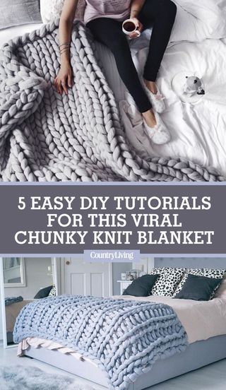 Diy Tricotin, Diy Knit Blanket, Arm Knitting Blanket, Diy Hanging Shelves, Hand Knit Blanket, Hemma Diy, Wine Bottle Diy Crafts, Blanket Diy, Chunky Blanket