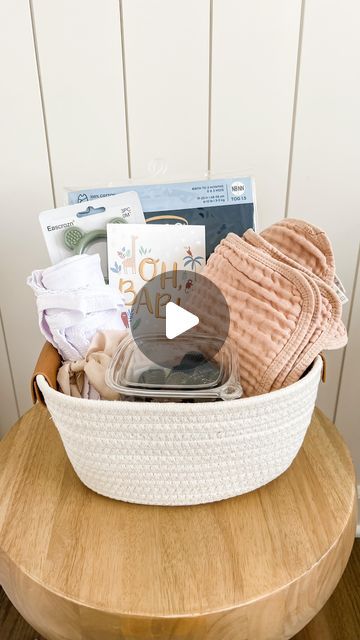 Home & Kind on Instagram: "Do you ever struggle to know what to give a new mom? I put together this baby girl gift basket with things that are both practical and beautiful that any mom would love to receive!

Would you add anything to this basket that you loved using as a new mom?

Everything is linked in my stories (gift ideas highlight) and on the LTK app where you can find me @homeandkind.

Make sure to SAVE this post for the next time you need to put together a baby gift!" New Mom Basket Ideas, Baby Girl Gift Basket Ideas, Bucket Gift Ideas, Baby Girl Gift Basket, Bucket Gifts, New Mom Gift Basket, Girl Gift Baskets, Baby Baskets, Baby Gift Basket