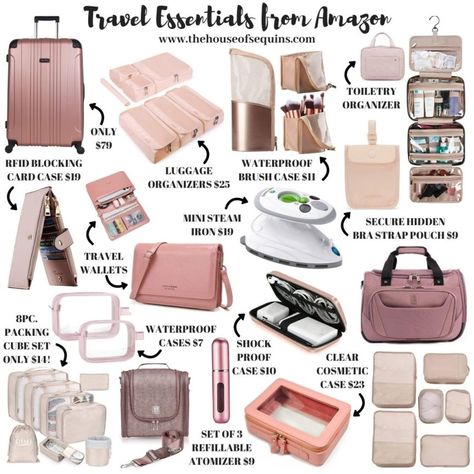 Trip Essentials Packing Lists, Luggage Essentials, Road Trip Bag, Road Trip Kit, Packing Essentials List, Travel Packing Checklist, Travel Bag Essentials, Travel Necessities, Amazon Travel