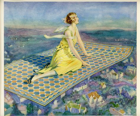 Magic Carpet Ride, Bird Rug, Flying Carpet, Weird Images, Magic Carpet, 1000 Piece Jigsaw Puzzles, Large Picture Frames, Digital Art Girl, Wonderful Images