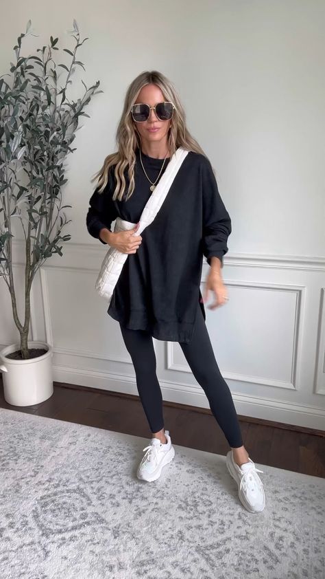 SHEWIN Womens Sweatshirt Casual … curated on LTK Oversized Tunic Sweatshirt Outfit, Elevated Sweatshirt Outfit, Tunic Sweatshirt Outfit, Oversized Sweatshirt Outfit Leggings, Oversize Sweatshirt Outfit, Sweatshirt And Leggings Outfit, Black Sweatshirt Outfit, Oversized Sweatshirt Outfit, Fall Sweatshirt Outfit