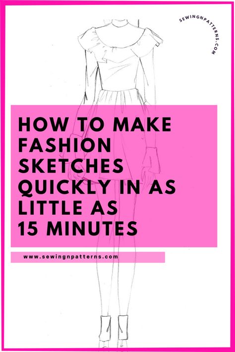 Quick Fashion Sketch, Draw Fashion Sketches, Illustration Tips, Learn Fashion, Fashion Design Inspiration, Croquis Fashion, Illustrations Fashion, How To Sketch, Draw Fashion