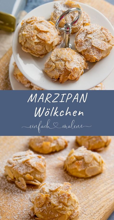 Marzipan Wölkchen (auch für den Thermomix) - Einfach Malene Snack Sani, Homemade Frappuccino, Berry Smoothie Recipe, Frappuccino Recipe, Easy Cupcake Recipes, Grilled Fruit, Healthy Recipes Easy Snacks, Easy Smoothie Recipes, Pumpkin Spice Cupcakes