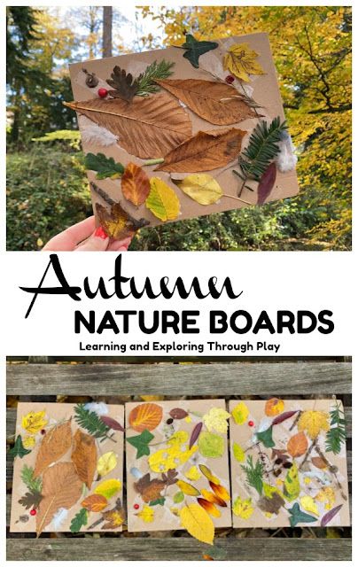 Outdoor Forest School Ideas, Collage Ideas Eyfs, Early Years Forest School Activities, Forest School Provocations, Fall Forest School Activities, Forest Provocation, Forest School Ideas Eyfs, Forest School Autumn Activities, Leaves Eyfs Activities