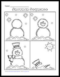 Kinder storytime and sequencing activity- the life of a snowman Thema Winter Im Kindergarten, Sneezy The Snowman, January Classroom, Snowmen Activities, Winter Unit, Thema Winter, Snow Theme, Teacher's Pet, Winter Classroom