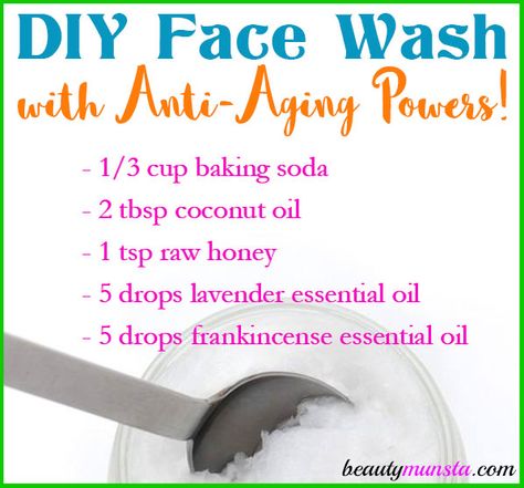 Diy Anti Aging Face Wash, Baking Soda Face Wash, Anti Aging Face Wash, Face Wash Recipe, Painful Acne, Diy Face Wash, Forehead Lines, Baking Soda Face, Diy Anti Aging