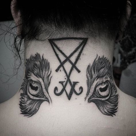 Devil's eyes for Arnald. #tattoo #businessforsatan #dotwork #illustration #ink… Goat Eyes, Satanic Tattoos, Tattoo Eye, Engraving Tattoo, Occult Tattoo, Tattoo Dotwork, Trendy Eyeshadow, Traditional Tattoo Sleeve, Eyes Artwork