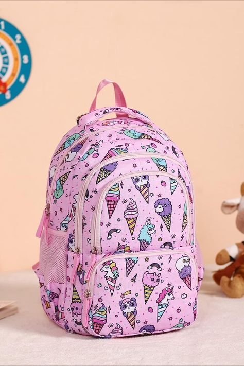 Toddler Daycare, Daycare School, Preschool Backpack, Girls Backpack, Barbie Stuff, Normal Clothes, Kids Backpack, Pink Unicorn, School Backpack