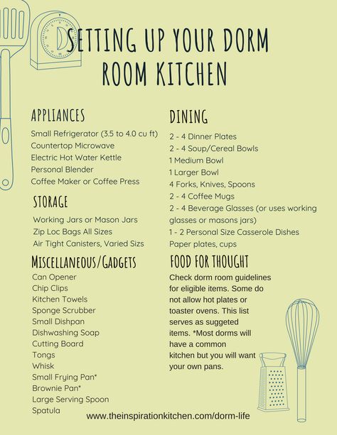 Key things to remember for your dorm room kitchen. Diy Dorm Kitchenette, Dorm Cooking Aesthetic, Diy Dorm Kitchen, Dorm Kitchen Aesthetic, College Dorm Kitchen Ideas, Dorm Room Kitchenette, Dorm Kitchenette, Dorm Cooking Appliances, Dorm Room Kitchen Area