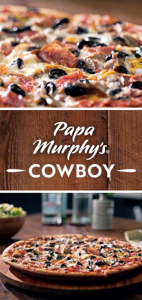 Papa Murphys Pizza Dough Recipe, Papa Murphys Pizza, Cowboy Pizza, Beach House Meals, Pizza Sides, Chicago Pizza, Portuguese Desserts, White Sauce Pasta, Staff Party