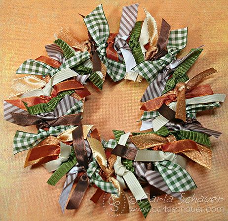 Netting Wreath, Tissue Paper Wreaths, Fall Ribbon Wreath, Ribbon Wreath Diy, Senior Crafts, Fall Ribbon, Wreath For Fall, Mesh Ribbon Wreaths, Easy Fall Wreaths