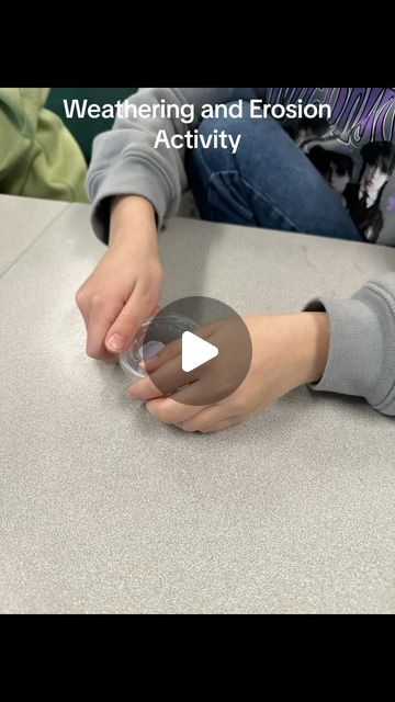 Teach4Fun ✏️ 📓 🍎 on Instagram: "An easy lesson for geology, weathering and erosion, rock cycle unit. All you need is chalk, salt, sugar cubes, vinegar, antacids, straws and cups! This activity shows chemical and physical demonstrations of weathering. Low prep and fun activity! #fourthgrade #science #scienceactivity #geology #rocks #weathering #erosion #teachers #teachersofinstagram #experiments #scienceforkids #education" Weathering And Erosion Experiment, Erosion Activities, Weathering And Erosion, Rock Cycle, Easy Lessons, Geology Rocks, Grade 7, Sugar Cubes, Porous Materials