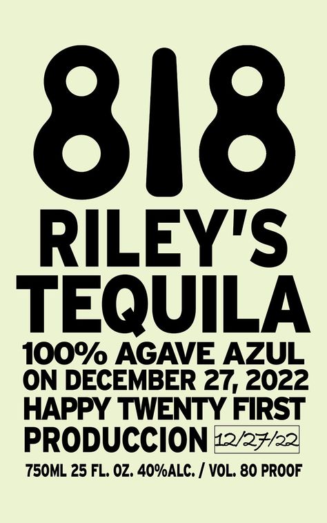 Custom 21st Birthday 818 Tequila Label 818 Tequila Wallpaper, 818 21st Birthday, Tequila Poster Design, 21st Birthday Baddie, 818 Tequila Poster, 818 Tequila Aesthetic Party, 21st Birthday Tequila Theme, 818 Tequila Party, 818 Party Theme