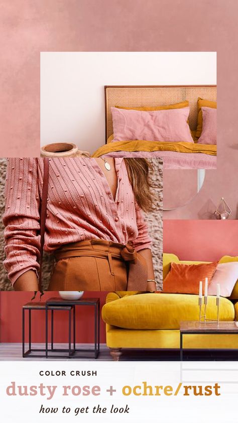 Mustard Bedroom, Boho Apartments, Color Palette Yellow, Pink Dusty, Guest Room Office, Pink Bedrooms, Yellow Bedroom, Room Planning, Bedroom Colors