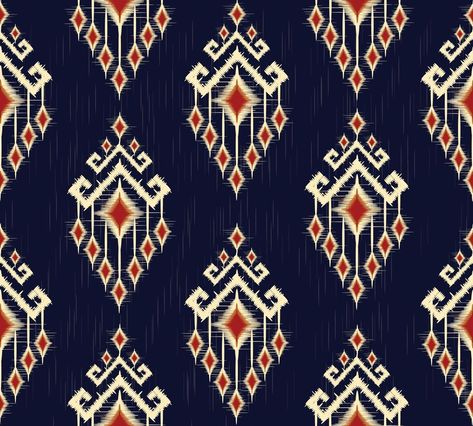 Ikat Motifs, Ikat Art, Ethnic Pattern Design, Botanical Flower Art, Borders Design, Digital Borders Design, Flower Art Images, Digital Print Fabric, Ethnic Patterns