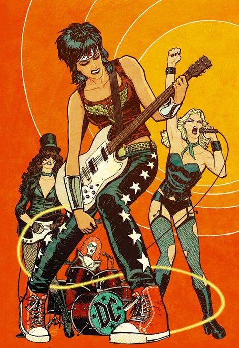 Cliff Chiang, Sandy West, Chicas Punk Rock, Lita Ford, Dc Art, Rocker Girl, Joan Jett, Black Canary, Mötley Crüe