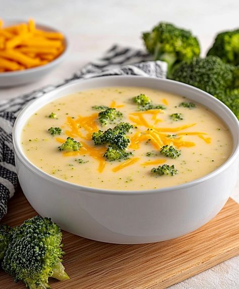 High Protein Broccoli Cheddar Soup Recipe Health Broccoli Cheddar Soup, Skinnytaste Broccoli Cheese Soup, Broccoli Cheese Soup With Almond Milk, Cheddar Broccoli Soup Healthy, Brocoli Cheddar Soup Recipes Healthy, Light Broccoli Cheddar Soup, Broccoli Cheese Soup For Two, Broccoli Cheddar Bisque, Protein Broccoli Cheddar Soup