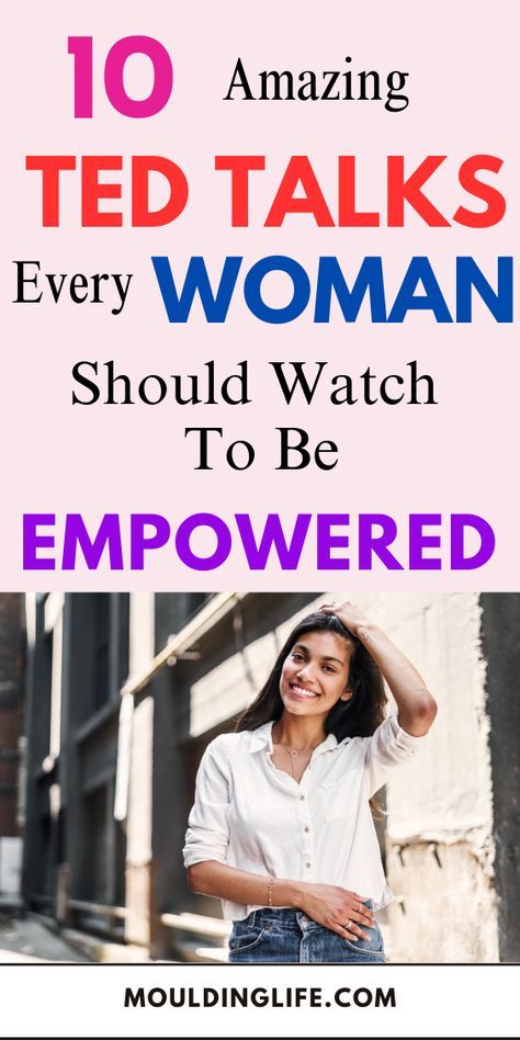 Here is a collection of 10 of the best TED talks every woman should watch. Whether you want some words of inspiration or practical advice, these TED talks will be of help to you. Ted talks | Ted talks motivation | Best ted talks | Inspirational ted talks | Ted talks for women | Motivational ted talks | Ted talks that will change your life | Inspiring ted talks | Must watch ted talks | Self improvement tips motivation | Better life tips | Personal development Ted Talks To Become That Girl, Ted Talks That Will Change Your Life, Motivational Ted Talks, Ted Talks For Women, Better Life Tips, Ted Talks Motivation, Inspirational Ted Talks, Best Ted Talks, Pink Dorm