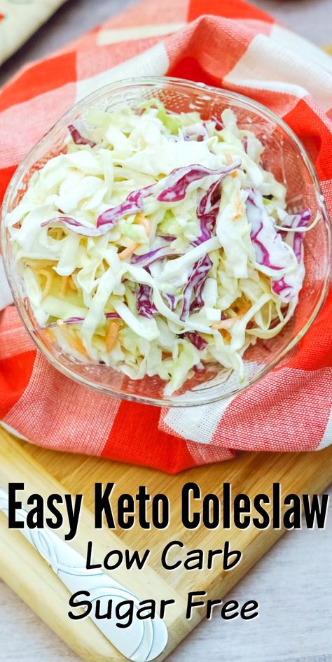 Coleslaw Keto, Keto Coleslaw Recipe, Keto Cole Slaw, Keto Coleslaw, Low Carb Coleslaw, Susan Smith, Cole Slaw, Slaw Recipes, Keto Side Dishes