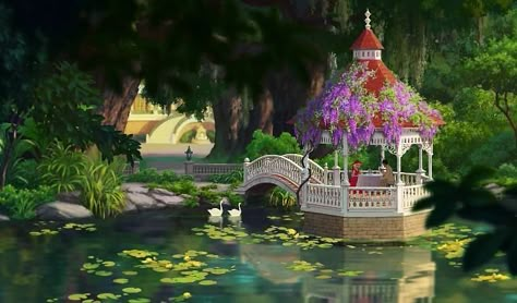 Disney Backgrounds, Disney Magazine, Tiana Disney, Disney Princess Movies, Disney Background, Princess And The Frog, Building Art, Old Disney, Disney Aesthetic