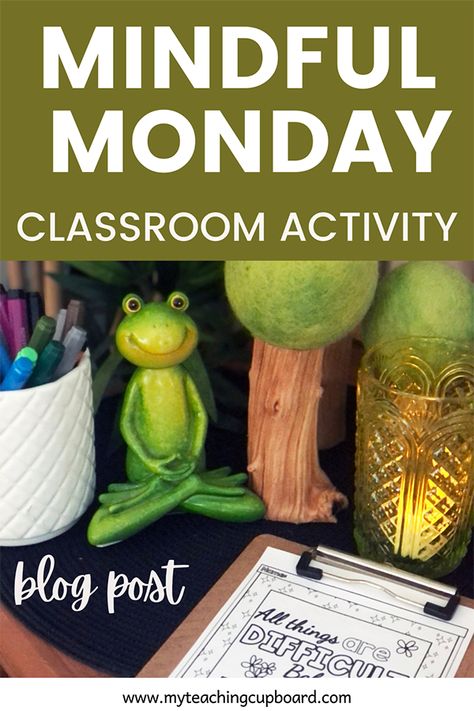 Kindergarten Mindfulness Activities, Mindful Monday Classroom, Mindfulness Classroom Activities, Preschool Mindfulness Activities, Mindful Monday Activities, Mindfulness For Preschoolers, Wellness Week Ideas School, Mindfulness Preschool, Preschool Mindfulness