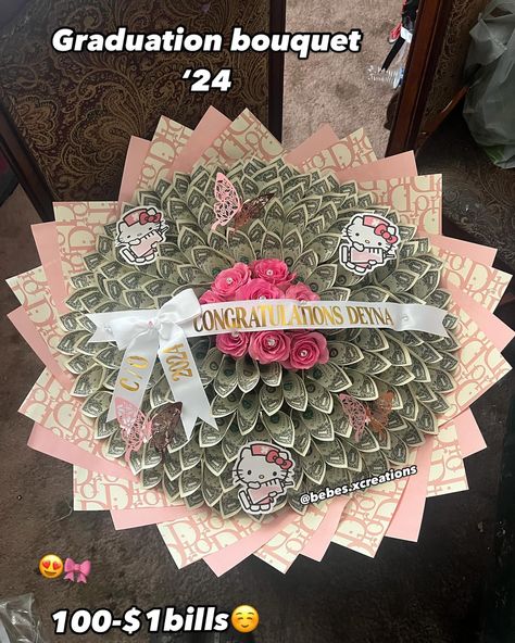 Todays graduation bouquet💗🩺 #moneybouquet #fyp #fypシ #trending #graduation #medicalstudent #bouquet #smallbusiness #gradgift #ramo #pink #diorpaper #fypage Graduation Bouquet Ideas, Graduation Money Bouquet, Graduation Flowers Bouquet, Gifts Bouquet, Graduation Bouquet, Graduation Flowers, Graduation Money, Money Bouquet, Gift Bouquet