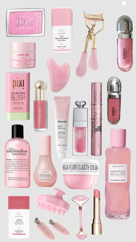 skin care Preppy Skincare Aesthetic, Skincare Stuff Aesthetic, Girly Skincare, That Girl Skincare Products, Self Care Wishlist Ideas, Astetic Skin Care, Girl Products, Skin Care Basket, Product Aesthetic