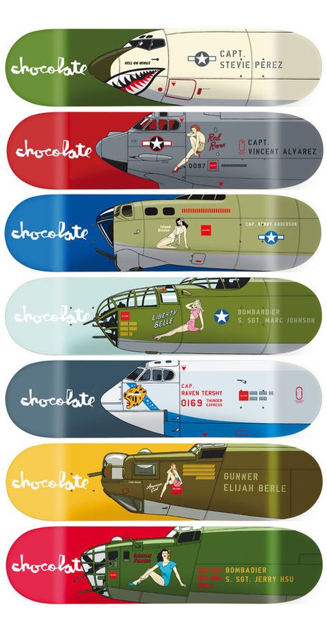 Chocolate Skateboard - Bomber Series 2014 Space Travel Posters, Skateboarding Aesthetic, Chocolate Skateboards, Wall Graffiti, Surf Painting, Old School Skateboards, Skateboard Deck Art, Indie Photography, Deck Art