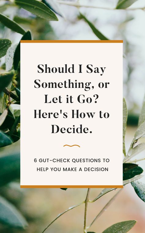 It can be tricky trying to decide when to speak up about what's bothering you and start a difficult conversation, especially if people-pleasing is something you struggle with. These 6 questions will help you decide. Being Called Difficult, How To Tell Someone Something Difficult, Starting Difficult Conversations, How To Start A Difficult Conversation With Spouse, When We Avoid Difficult Conversations, How To Have Difficult Conversations At Work, How To Start A Difficult Conversation, Having Difficult Conversations, Difficult Conversations Quotes