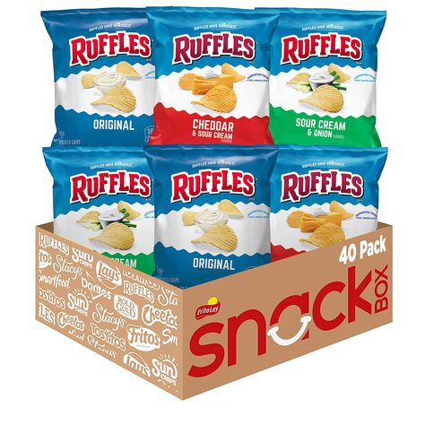 Ruffles Queso, Ruffles Chips, Quaker Chewy Granola Bars, Sour Cream Potatoes, Potato Chip Flavors, Ruffles Potato Chips, Chewy Granola Bars, Chewy Granola, Frito Lay