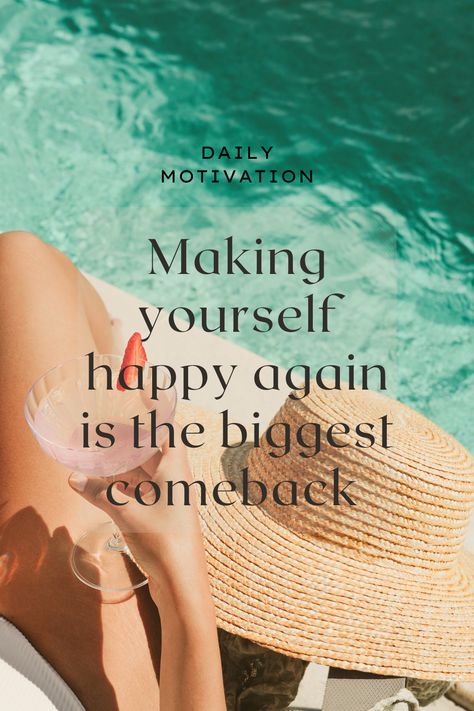 Making yourself happy again is the biggest comeback | Dream life | Vision board | Mood pics | Beautiful day | Limitless quotes | Luxury lifestyle | Blessed quotes Limitless Quotes, Making Yourself Happy, Quotes Luxury, Be Happy Again, Board Mood, Women Education, Learn Earn, Life Vision, Life Vision Board