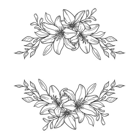 Chest Tattoo Flowers, Border Tattoo, Flores Tattoo, Tattoo Outline Drawing, Butterfly Art Painting, Digital Embroidery Patterns, Red Ink Tattoos, Floral Drawing, Mom Art