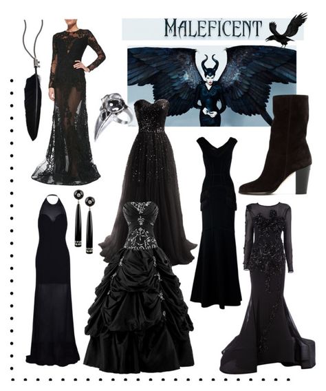 "Maleficent dress set" by jessababy1313 ❤ liked on Polyvore featuring NEST Jewelry, Elie Saab, Amanda Wakeley, Nedo by Nedret Taciroglu, Camilla and Marc, Jimmy Choo, Kenneth Jay Lane, Ann Demeulemeester, women's clothing and women's fashion Maleficent Mistress Of Evil Dresses, Black Villain Dress, Maleficent Aesthetic Outfit, Maleficent Outfit Ideas, Maleficent Inspired Outfits, Maleficent Outfit, Maleficent Aesthetic, Thing Aesthetic, Maleficent Dress