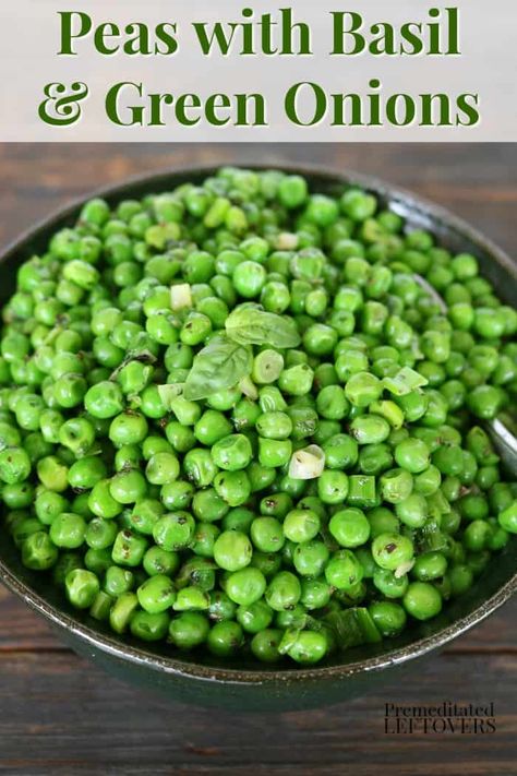 Sweet Green Peas Recipes, Fresh Green Peas Recipes, Pea Side Dish Recipes, Frozen Peas Recipe Side Dishes, Frozen Peas Recipe, Sweet Peas Recipe, Fresh Peas Recipe, Green Onion Recipes, Fresh Pea Recipes