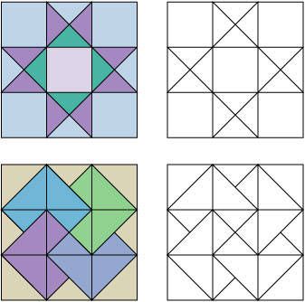 Making 1/4 square triangles-fast method  I always forget how big to make the squares! Patchwork Squares, Barn Quilt Designs, Basic Pattern, Quilt Square Patterns, Geometric Design Art, Barn Quilt Patterns, Graph Paper Art, Star Quilt Patterns, Triangle Quilt