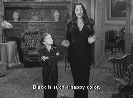 Black is a wonderful color. The Craft Aesthetic, Addams Family Quotes, Los Addams, Addams Familie, Cinema Video, Baba Jaga, French Film, Craft Fashion, Black Wardrobe