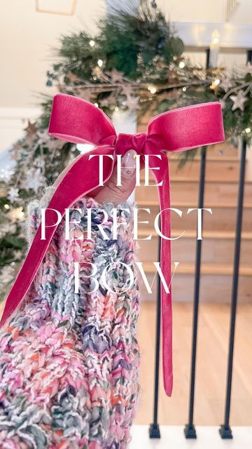 Velvet Bow On Wreath, How To Attach Bows To Christmas Tree, How To Tie A Simple Bow For A Wreath, How To Tie A Floppy Velvet Bow, How To Make Velvet Bows For Christmas Tree, Tying Velvet Bow, Christmas Tree With Small Bows, Making Velvet Bows, How To Tie A Velvet Bow For A Wreath