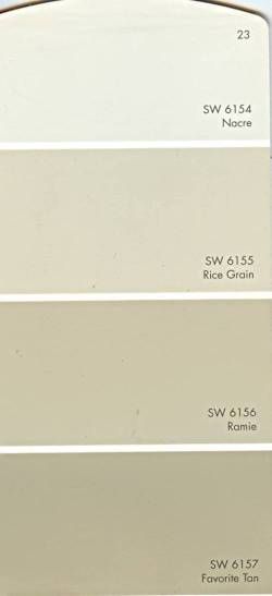 Sherwin Williams Name: Favorite Tan Sherwin Williams Favorite Tan, Ramie Sherwin Williams, Sherwin Williams Rice Grain, Rice Grain Sherwin Williams, Teen Playroom, Lodge Exterior, Sherwin William, Paint Color Pallets, Tan Paint