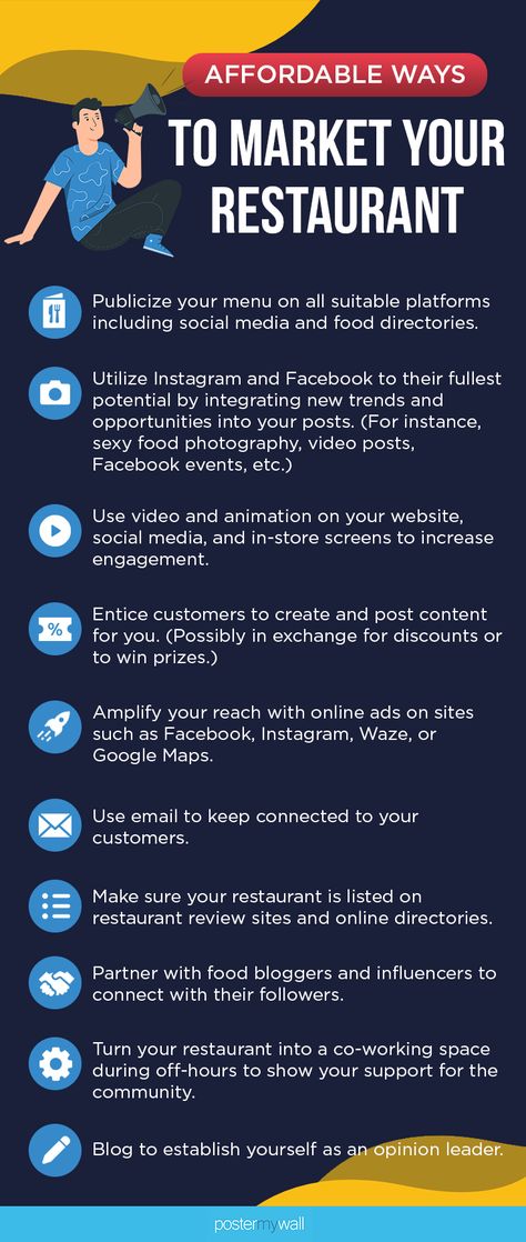 Competition between restaurants is fierce, and you need to pull all the stops to make it to the top. Read this guide to find out the most affordable, yet effective restaurant marketing strategies. To Go Restaurant Ideas, Start Up Restaurant Ideas, Restaurant Sales Ideas, Marketing Strategy For Food Business, Open Restaurant Design Ideas, Running A Restaurant Business Tips, Restaurant Marketing Strategy, Cheap Restaurant Design Ideas, Running A Restaurant