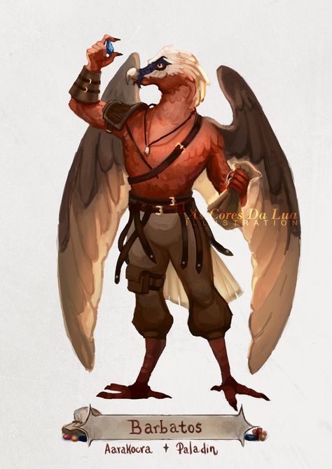 Aarakocra Paladin, D D Character Ideas, Dnd Races, The Last Unicorn, Dungeons And Dragons Characters, Dnd Art, Dnd Characters, Character Portraits, Fantasy Character Design