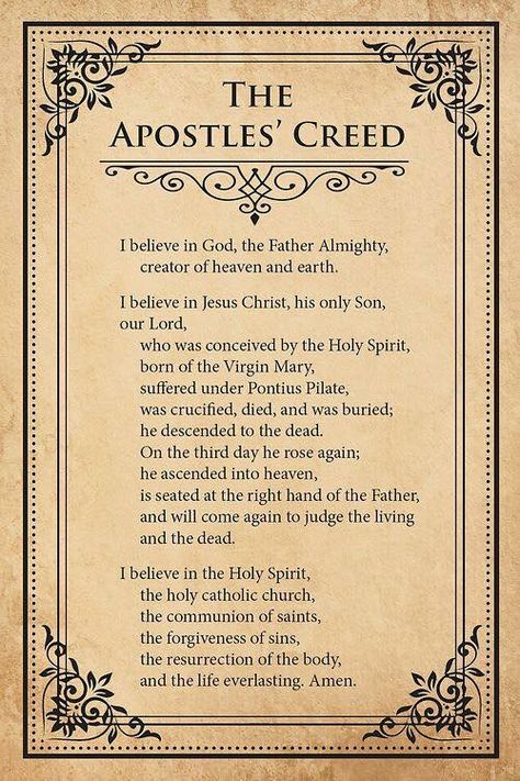 Praying The Rosary Catholic, Rosary Prayers Catholic, Nicene Creed, Catholic Prayers Daily, Book Of Common Prayer, Catholic Beliefs, Apostles Creed, Spiritual Prayers, Miracle Prayer