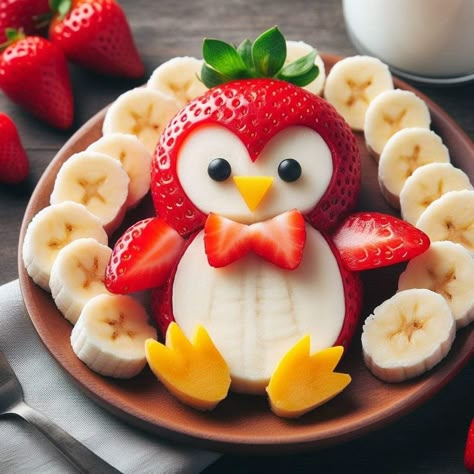 Cute Food Ideas, Fruit Platter Designs, Decorações Com Comidas, Fruit Animals, Food Art For Kids, Food Sculpture, Creative Snacks, Amazing Food Decoration, Amazing Food Art