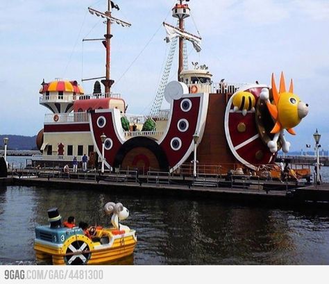 Real life Thousand Sunny and Mini Merry! In Sasebo, Japan Sunny Go, Thousand Sunny, One Piece Aesthetic, Belle Cosplay, Desired Reality, One Piece Cosplay, One Piece Ship, One Piece Drawing, Holiday Planning