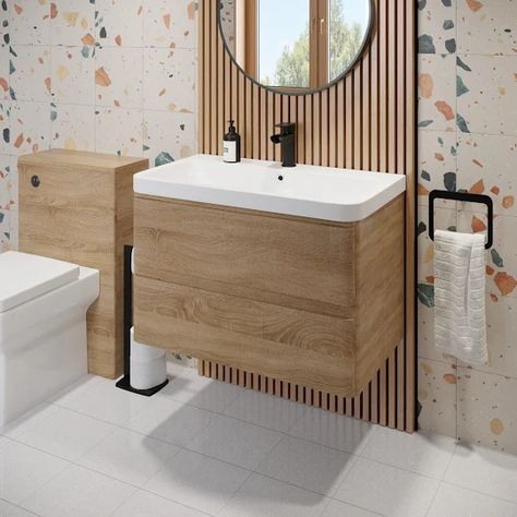 Wooden Bathroom Vanity, Sink Vanity Unit, Wood Bathroom Vanity, Bathroom Furniture Vanity, Bad Inspiration, Basin Vanity Unit, Bathroom Units, Wooden Bathroom, Bathroom Vanity Units