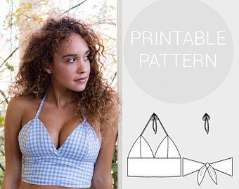 495dabfd0ca768a3c3abd672079f48b6desc38589678ri Bralet Pattern, Make A Crop Top, Diy Clothes Storage, Crop Top Sewing Pattern, Crop Top Styles, Bralette Pattern, Pattern Tiles, Haine Diy, Diy Clothes Refashion