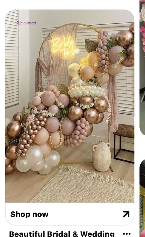 Bohemian Balloon Backdrop, Pampas And Balloon Backdrop, Boho Balloon Arch With Pampas, Bridal Suite Balloons, Baloon Garland Pampas, Bridal Balloons, 55th Birthday, Event Planning Business, Balloon Arrangements