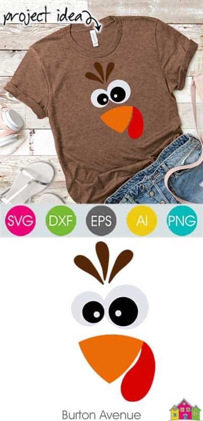 Fall Svg Files Free, Thanksgiving Shirts Svg, Turkey Face Svg, Thanksgiving 2023, Turkey Face, Silhouette Cameo Crafts, Turkey Shirts, Cricut Projects Beginner, Thanksgiving Kids